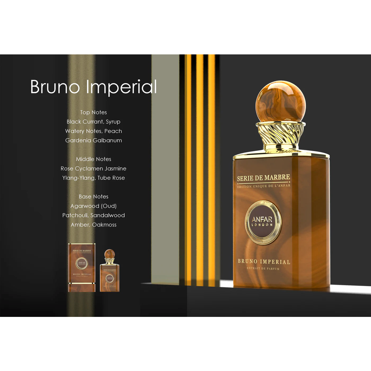 Men’s Bruno Imperial Extrait de Parfum 100ml – Floral, Amber & Oriental Fragrance for Men