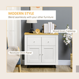 HOMCOM Freestanding Sideboard Kitchen Cupboard with Drawers & Cabinet – Large Tabletop Storage