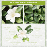 12 Piece Artificial Boxwood & Rhododendron Privacy Panels – Greenery Backdrop for Garden & Balcony, 3 sq m