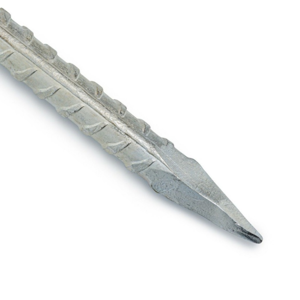 Heavy Duty J-Shaped Steel Ground Anchor Pegs, 8 Pack – 30cm Stakes for Trampolines, Tents and Gazebos, Silver