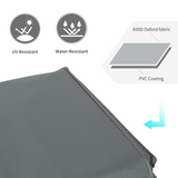 Outsunny Outdoor Furniture Cover, 190 x 72 cm – Water & UV Resistant 600D Oxford Fabric with Pull Cords