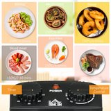 HOMCOM 3L Deep Fat Fryer with Adjustable Temperature & 60-Min Timer, Viewing Window – 2000W