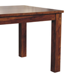 Artisan Furniture Solid Sheesham Wood Tula Dining Table – Chestnut Finish, Dark Brown