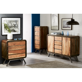 Aspen Large Hand-Crafted Sideboard with Cupboards & Drawers – Retro-Style Dining Room Storage