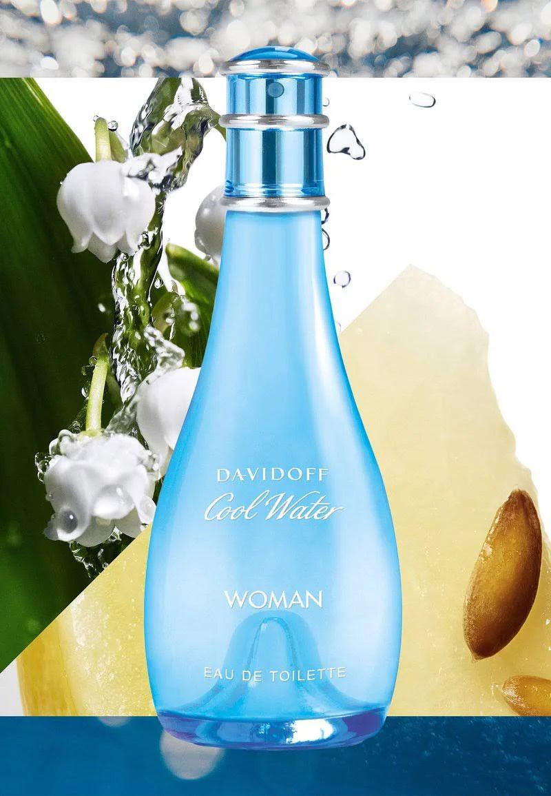 Davidoff Cool Water for Women Eau de Toilette Spray 200ml – Floral, Fresh & Citrus Fragrance for Women