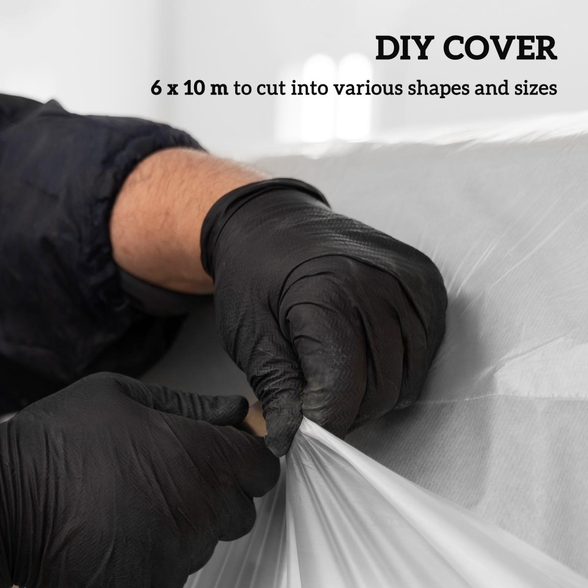 Outsunny 6x10m Clear Polytunnel Greenhouse Cover, Heavy-Duty 150um (6mil) UV5% Waterproof Plastic