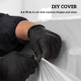 Outsunny 6x10m Clear Polytunnel Greenhouse Cover, Heavy-Duty 150um (6mil) UV5% Waterproof Plastic