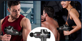 Dyzi Handheld Massage Gun with 6 Heads, LCD Touch Screen & 30 Speeds – Portable Percussion Muscle Massager