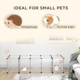 PawHut 18-Panel DIY Small Animal Playpen with Connectors – Pet Cage for Guinea Pigs and Hedgehogs