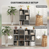 6-Cube Bookcase with Open Storage Shelves – Room Divider & Display Cabinet for Living Room or Office