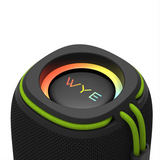 WYE 15W High Fidelity Wireless Bluetooth Speaker with RGB Lighting and IPX6 Waterproofing – Portable Hi-Fi Sound, Black