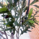 200cm XXL Artificial Olive Tree with Decorative Planter