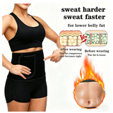 Waist Trimmer Belt with Phone Pocket – Adjustable Neoprene Workout Sweat Band, Black