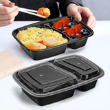 Vinsani 20 Pack Meal Prep Containers, 2 Compartments, 30oz with Airtight Lids – Microwave & Freezer Safe