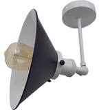 Adjustable Black & White Wall Sconce