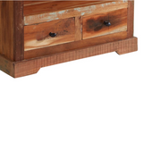 Coastal Large Bookcase in 100% Solid Reclaimed Wood – Rustic Hand-Finished Shelving for Living Room & Study