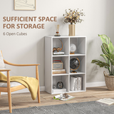 6 Cube Storage Cabinet Bookcase – Organiser Shelves for Home, Office or Study, White