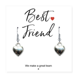 Aye Do Gifts Small Best Friend Gift Hamper with Heart Earrings, Vanilla Candle & Milk Chocolate Hearts