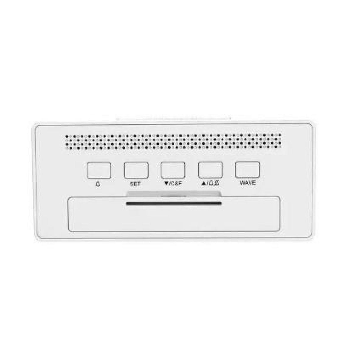 Precision Radio Controlled Digital Alarm Clock AP061 – Snooze Function & Backlit Display, White