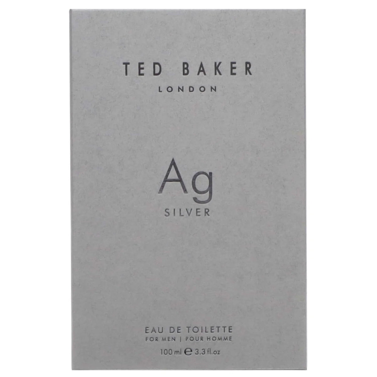 Ted Baker Ag Silver Eau de Toilette 100ml – Fresh & Citrus, Aromatic Fragrance for Men