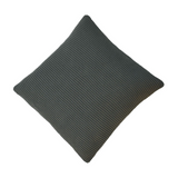 Artisan Furniture Ribbed Cotton Cushions, Set of 2 – Sofa and Armchair Scatter Cushions, Green