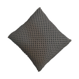 Artisan Furniture Myra Cushion Set of 2 – Woven Design Scatter Cushions with Plump Filling, Grey