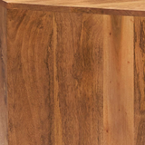 Toko Light Mango Wood Corner TV Unit – Space-Saving Media Storage for Living Rooms