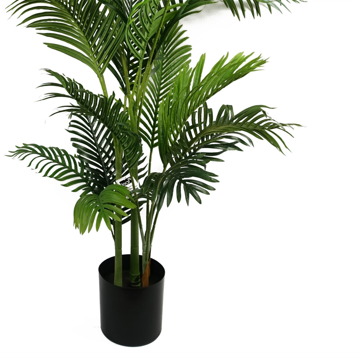 Leaf 180cm Extra Large Artificial Palm Tree with Silver Metal Planter – Indoor Home and Office Decor