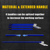 Bull Float Concrete Kit, 48 x 8 in Magnesium Aluminium Board with 4 Combinable Handles, Toolbox & Trowel