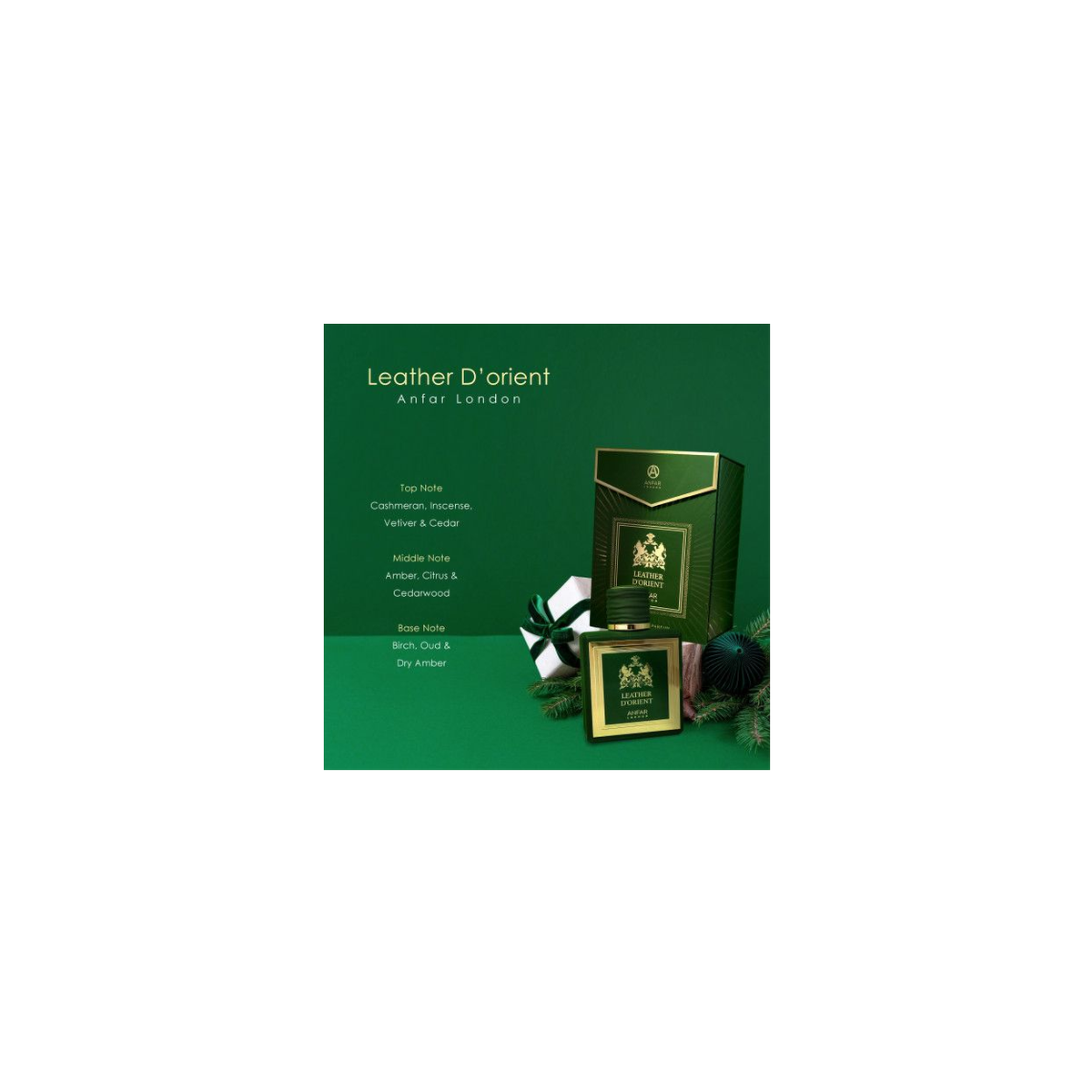 Leather D’Orient Eau de Parfum 115ml – Amber & Oriental, Leather & Tobacco Fragrance for Men
