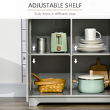 Kitchen Storage Cabinet with 3 Drawers & Adjustable Shelves – Flat Worktop Kitchen Furniture