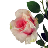 Pack of 6 x 80cm Artificial Pink Rose Stem – 18 flowers
