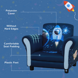 HOMCOM Child Armchair Kids Mini Sofa Chair with Armrests and Padded Seat for Ages 3-6 – Blue