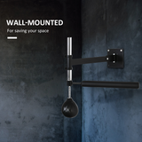 HOMCOM Wall Mounted Speed Bag with Adjustable Height & Steel Frame – Boxing Reflex Training Equipment, Black
