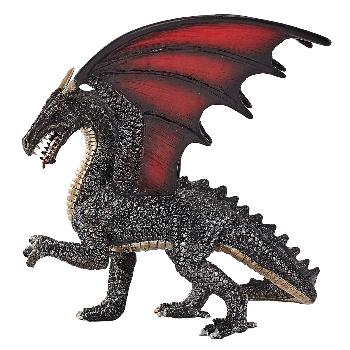 MojoFun Steel Dragon Toy Figurine – Fantasy Mythical Creature Model