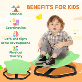 AIYAPLAY Kids Sensory Spinning Chair with Multiple Spinning Modes and Non-Slip Base – Balance & Coordination, Green