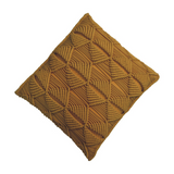 Artisan Furniture Esmi Hand Woven Cushion Set of 2 – Plump Filling, Modern Home Decor, Mustard