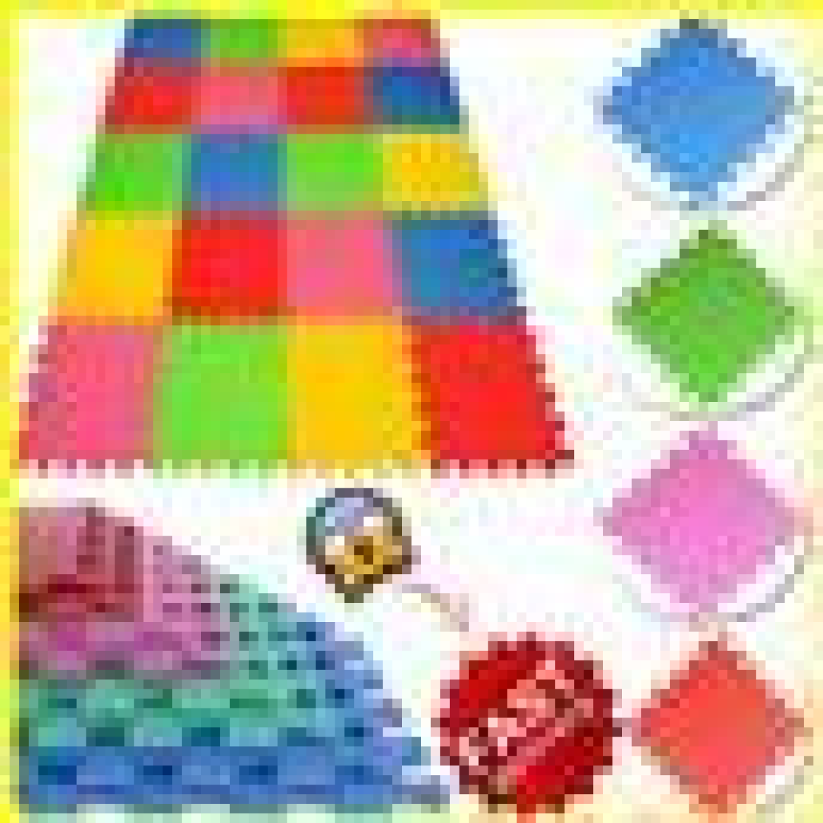 Multicolour EVA Interlocking Foam Floor Mats – 6 Pack, 30 x 30cm