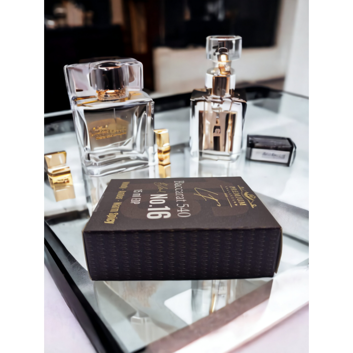 Livfragrance Blend No.16 Baccarat Eau de Parfum Oil-Based Amber, Saffron & Woods Travel Fragrance 15ml – Amber & Oriental, Floral Fragrance, Unisex