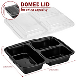VINSANI 30-Pack 3-Compartment Meal Prep Containers with Lids – Airtight, Stackable Food Storage