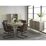 Extra Large Sideboard with Light Gold Metal Inlay, 3 Drawers & 2 Cupboard Doors – Solid Wood