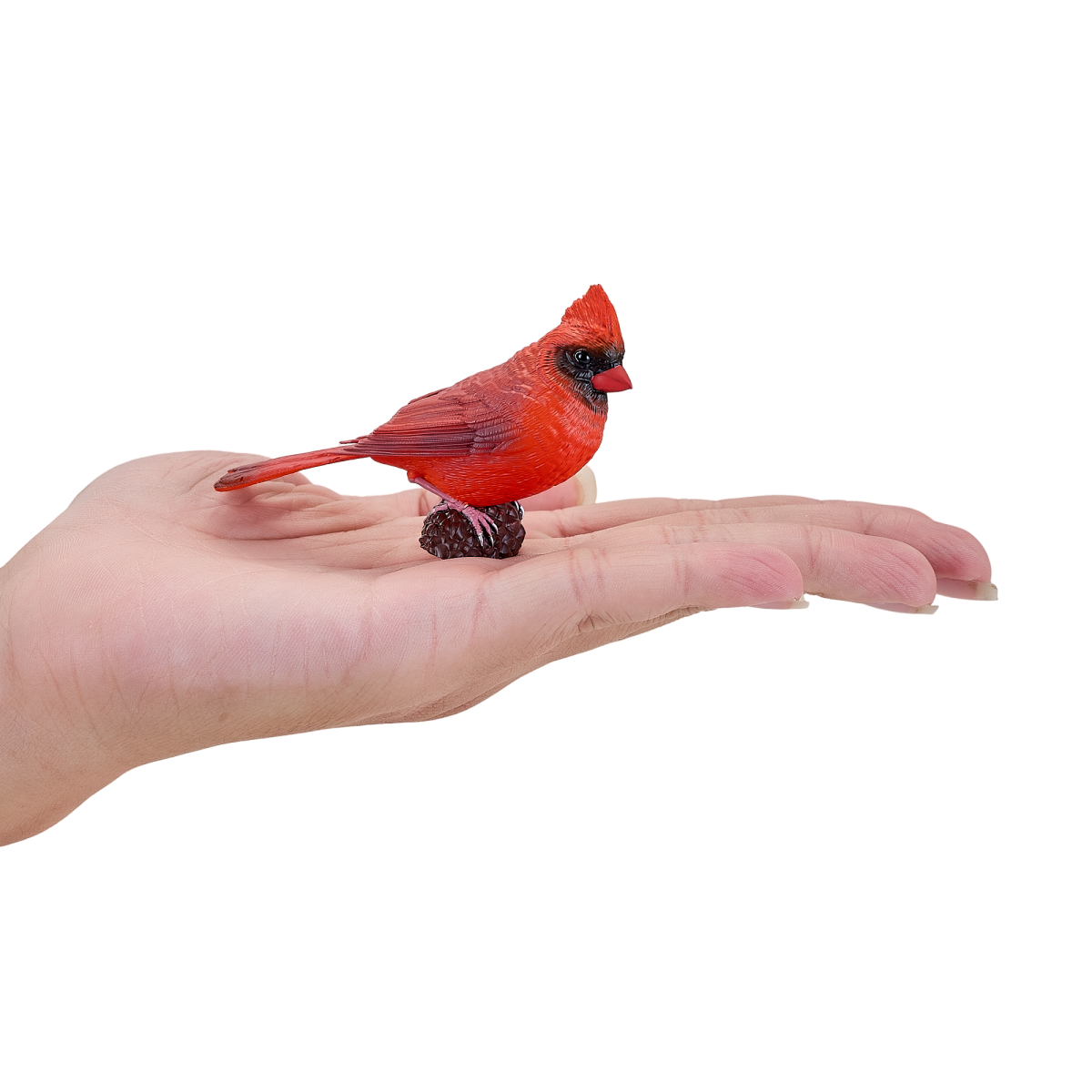 Mojo Red Cardinal Figurine – Hand-Painted Realistic Bird Model