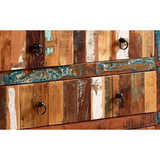 Coastal Reclaimed Wood 9 Drawer Chest – Rustic Solid Wood Storage for Bedroom and Hallway