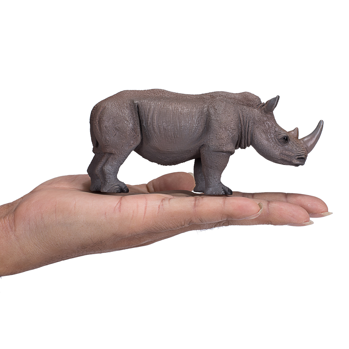 Mojo White Rhinoceros Figurine – Realistic African Wildlife Toy