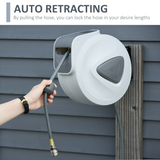 DURHAND 10m Retractable Air Hose Reel with 3/8" Hose – Wall Mounted Garage & Workshop Storage