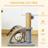 Pawhut Cat Tree Climbing Activity Centre with Jute Scratching Board & Hanging Ball – Cat Play Tower