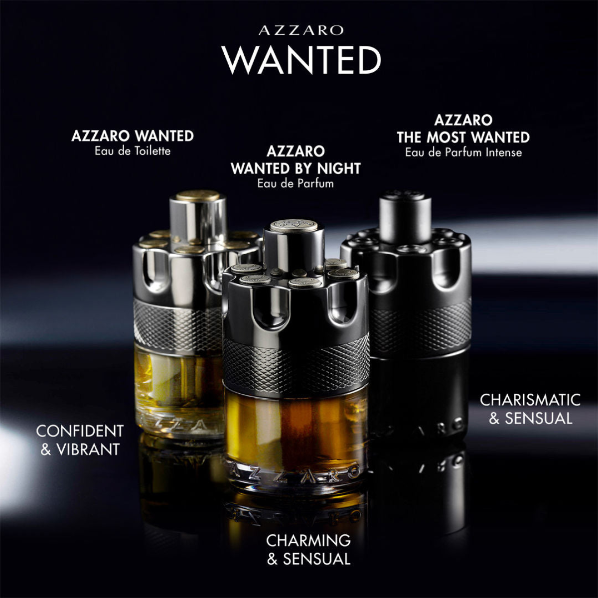 Azzaro Wanted Eau de Toilette Spray 100ml – Fresh & Citrus, Spicy Fragrance for Men