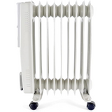 StayWarm 2000W 9 Fin Oil Filled Radiator with Variable Thermostat & Castor Wheels – Grey