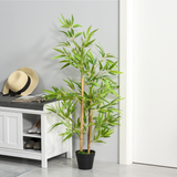 2 Artificial Bamboo Trees Decorative Plant Indoor/Outdoor 120cm