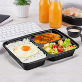 VINSANI 3-Compartment Meal Prep Containers with Airtight Lids – 3 x 10 Pack, 30 Total